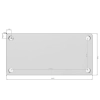 Blacha montażowa 165x80x4mm (surowa)
